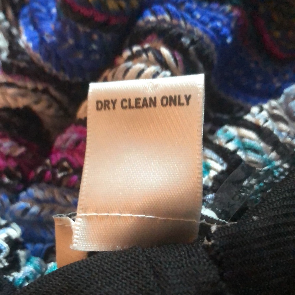 Cache maxi empire waist dress. lined, stretchy/size L/diagonal woven chevron - Picture 11 of 12